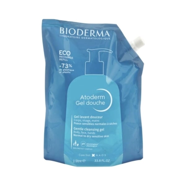 Atoderm Bioderma Gel Duche EcoRefill 1L,  