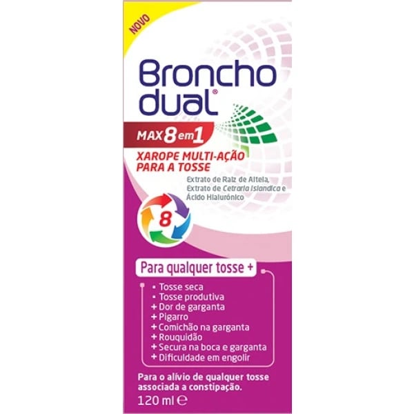 Bronchodual Max 8 em 1 Xarope 120Ml