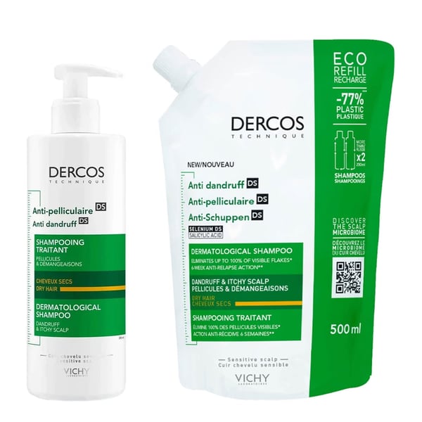 Dercos Ch Caspa Sec390+Refill 500 -40%