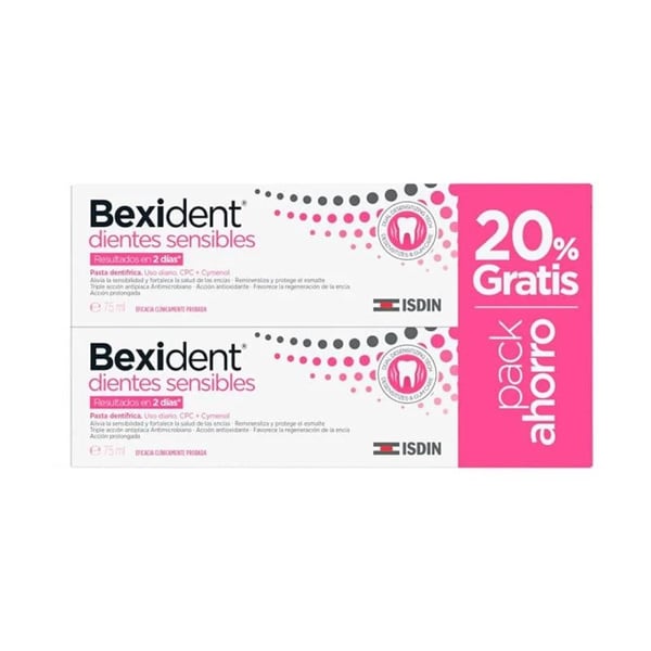 Bexident Dentes Sensi Pasta 75MlX2 -20%