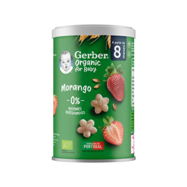 Gerber Org Snack Morango 35G 8M+,   x 1