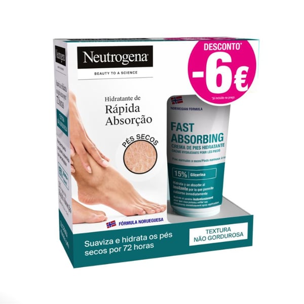 Neutrogena Pes Cr Absorc Rap100MlX2 -6€, 1