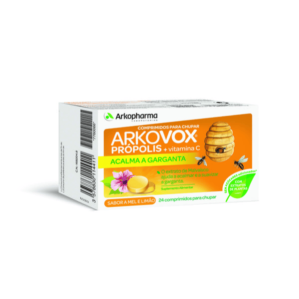 Arkovox Propolis+ Vit C Mel/Limao Comp X 24 comps