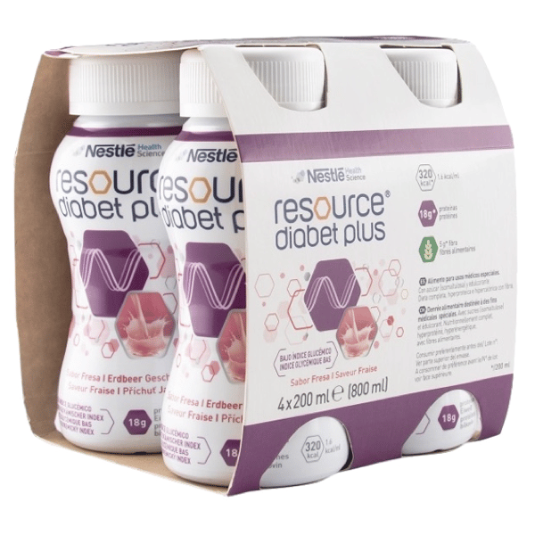 Resource Diabet Sol Or Morango 200 Ml X 4