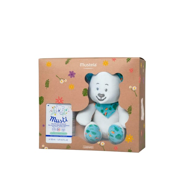 Mustela Love Welcome Baby Musti Eau de soin perfumée 50 ml + Peluche
